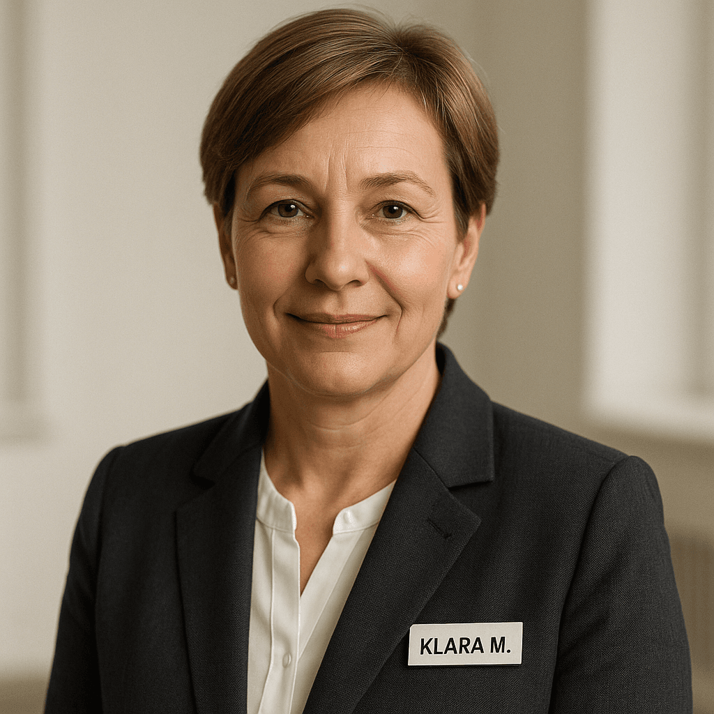 Klara M., Leiterin Genehmigungsverfahren